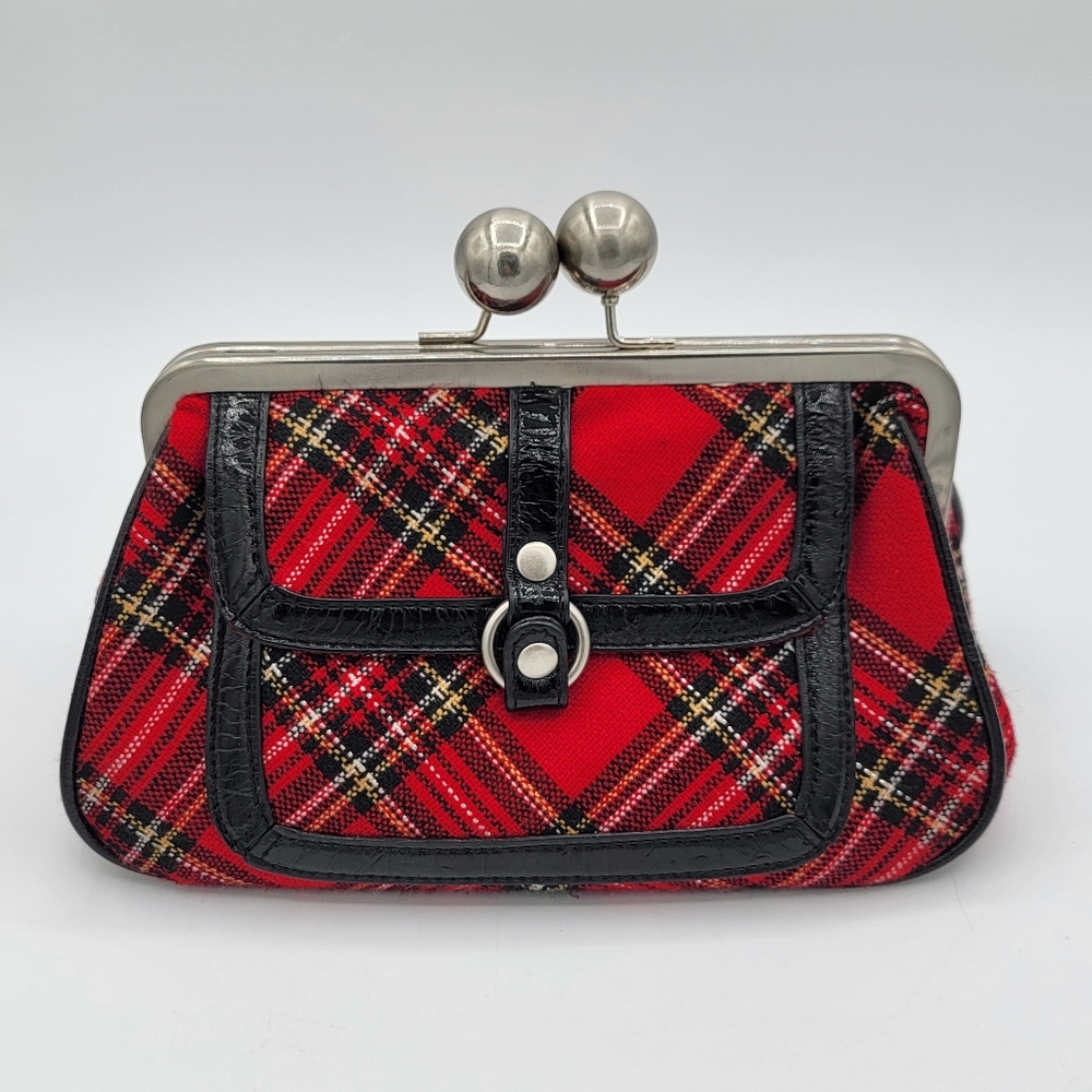 Tartan Plaid Kisslock Frame Bag #2852
